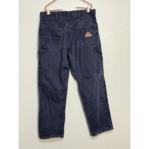 Westex Bulwark FR Work Pants Men 36X31 Blue Canvas Carpenter Flame Resistant 2